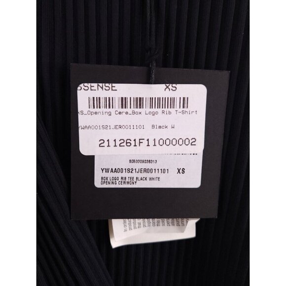 Opening Ceremony Box Logo-Print Rib T-Shirt Size XS Womens Black Tee $180 - Picture 8 of 15